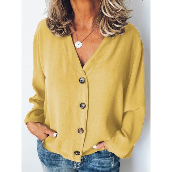 womens chiffon blouses 2021 autumn long sleeve solid v-neck office blouse female work women button up shirt plus size 3xl women's & sh, White
womens chiffon blouses 2021 autumn long sleeve solid v-neck office blouse female work women button up shirt plus size 3xl women's & sh, White