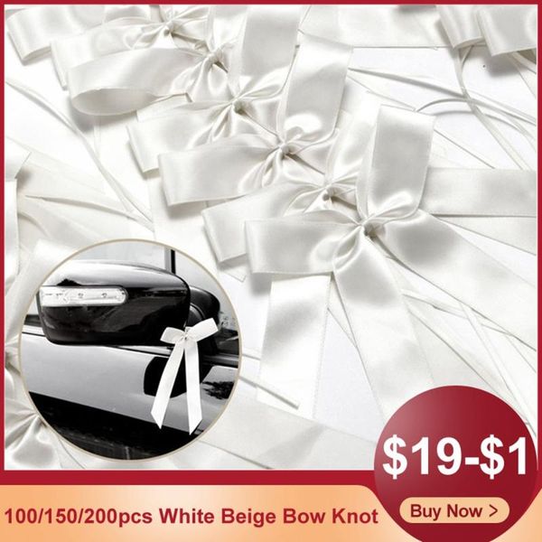 party decoration 100/150/200pcs bow knots ribbon white beige wedding decor grosgrain satin bowknots pew end cars chairs room decorations
party decoration 100/150/200pcs bow knots ribbon white beige wedding decor grosgrain satin bowknots pew end cars chairs room decorations