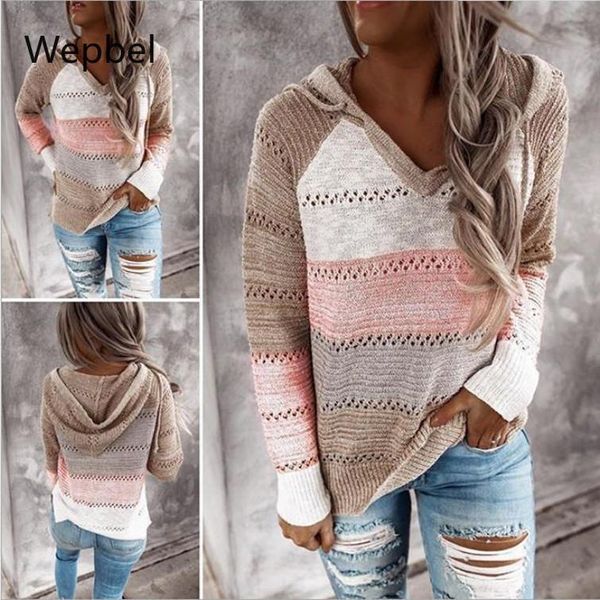 women's sweaters wepbel women hooded sweater plus size casual rompers patchwork fashion pullovers autumn long sleeve knitted hoodies, White;black
women's sweaters wepbel women hooded sweater plus size casual rompers patchwork fashion pullovers autumn long sleeve knitted hoodies, White;black