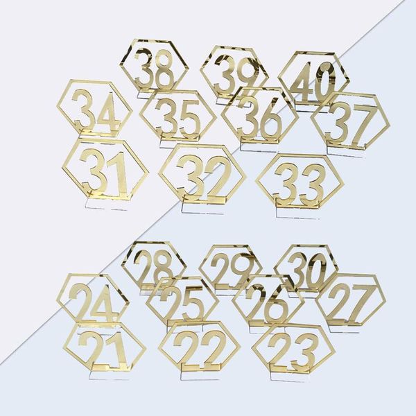 party decoration hexagonal shape seat acrylic mirror wedding supplies number place holder table (gold)
party decoration hexagonal shape seat acrylic mirror wedding supplies number place holder table (gold)