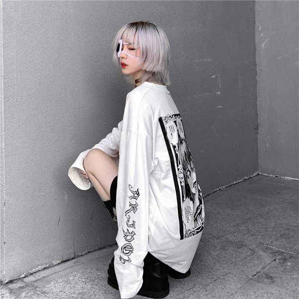 nicemix cartoon horror graphic t-shirt women character print loose punk japanese t shirts pullover harajuku street tees, White
nicemix cartoon horror graphic t-shirt women character print loose punk japanese t shirts pullover harajuku street tees, White