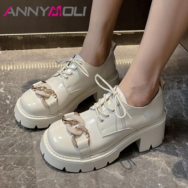 dress shoes annymoli high heel woman genuine leather platform thick heels metal decoration lace up pumps female footwear spring beige, Black
dress shoes annymoli high heel woman genuine leather platform thick heels metal decoration lace up pumps female footwear spring beige, Black