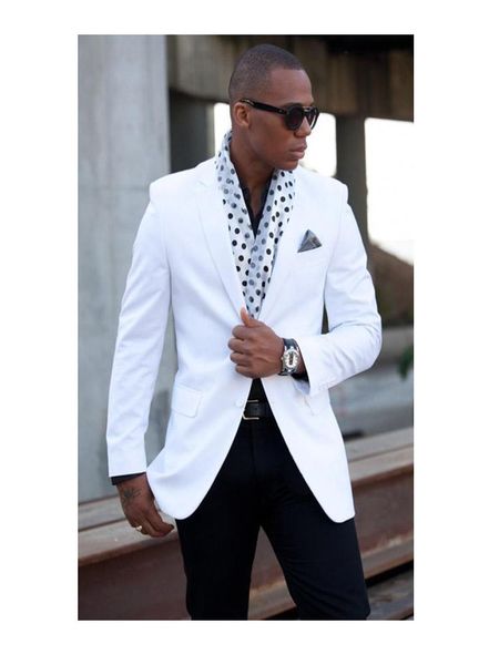 men's suits & blazers mix&match white jacket with black pants 2021 summer beach weeding men tuxedos custom notch lapel man party blazer, White;black
men's suits & blazers mix&match white jacket with black pants 2021 summer beach weeding men tuxedos custom notch lapel man party blazer, White;black