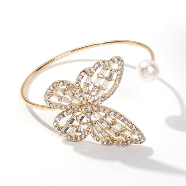 bangle fashionable women shiny gold hollow diamante buttery pearl cuff bracelets jewellery party drop, Black
bangle fashionable women shiny gold hollow diamante buttery pearl cuff bracelets jewellery party drop, Black