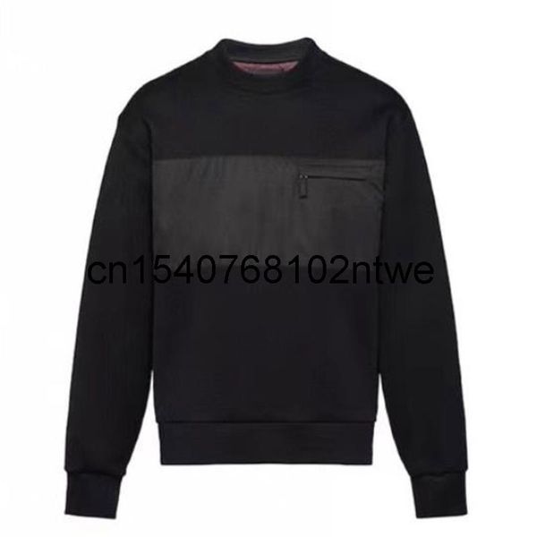 men's hoodies & sweatshirts 2021 autumn sweatshirt chest stitching pocket craftsmanship pure cotton round neck casual pullover, Black
men's hoodies & sweatshirts 2021 autumn sweatshirt chest stitching pocket craftsmanship pure cotton round neck casual pullover, Black