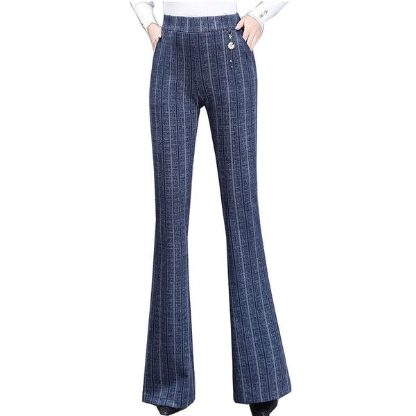 women's pants & capris 2021 autumn women loose trousers elegant plaid high waist pocket wide leg female bell bottoms flare lu2200, Black;white
women's pants & capris 2021 autumn women loose trousers elegant plaid high waist pocket wide leg female bell bottoms flare lu2200, Black;white