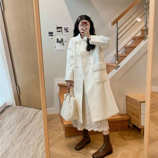women's wool & blends pathwon coats medium length tweed coat with gentle temperament, Black
women's wool & blends pathwon coats medium length tweed coat with gentle temperament, Black