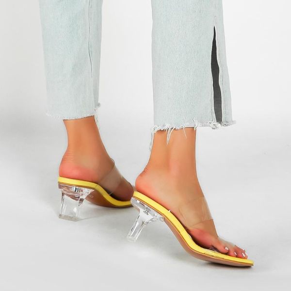 slippers open-toe transparent women's fashion clear square high heeled sandals ladies street summer beach sandalias, Black
slippers open-toe transparent women's fashion clear square high heeled sandals ladies street summer beach sandalias, Black