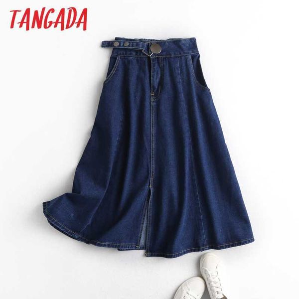tangada women dark blue denim midi skirt faldas mujer autumn winter office ladies elegant chic mid calf skirts bc99 210609, Black
tangada women dark blue denim midi skirt faldas mujer autumn winter office ladies elegant chic mid calf skirts bc99 210609, Black