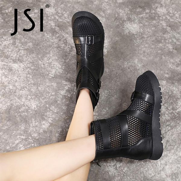 mesh neutral stylish genuine leather basic boots women shoes 2021 summer round toe wedges breathable buckle vo182, Black
mesh neutral stylish genuine leather basic boots women shoes 2021 summer round toe wedges breathable buckle vo182, Black