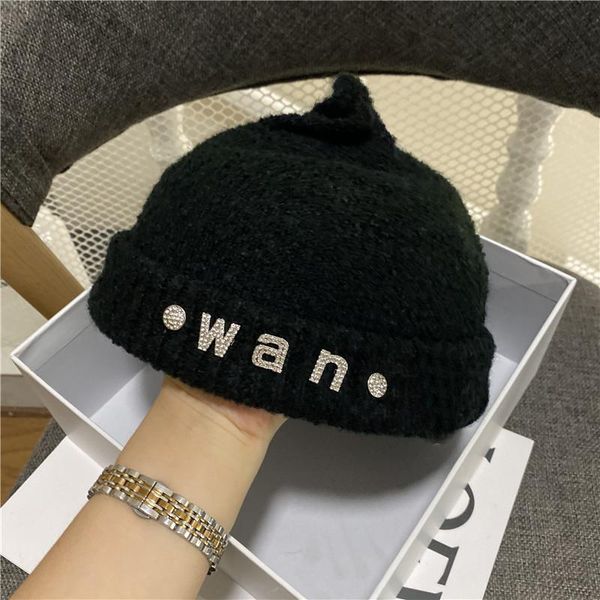 berets autumn and winter beret hat female retro melon leather no eaves stereotyped woolen knit with face small landlord, Blue;gray
berets autumn and winter beret hat female retro melon leather no eaves stereotyped woolen knit with face small landlord, Blue;gray