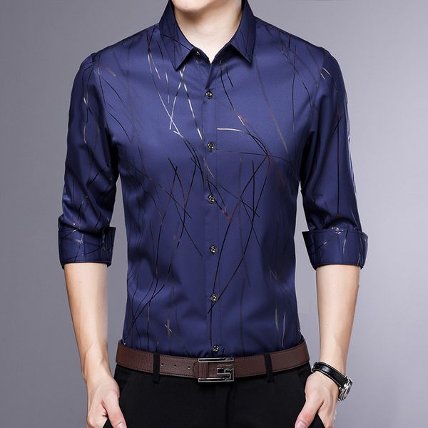 2021 autumn lapel leisure long sleeve fashion non iron shirt men's wear, Black
2021 autumn lapel leisure long sleeve fashion non iron shirt men's wear, Black