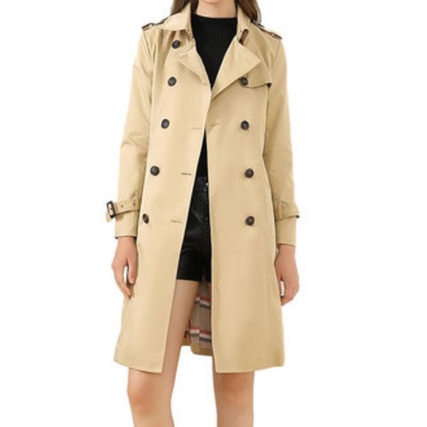 women's trench coats / spring women fashion mid-length casual slim double-breasted lapel coat personalized customization large size /s-, Tan;black
women's trench coats / spring women fashion mid-length casual slim double-breasted lapel coat personalized customization large size /s-, Tan;black