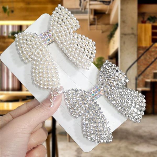 hair accessories korean full crystal pearl bow hairpin bling rhinestones clip for women girls sweet party barrette
hair accessories korean full crystal pearl bow hairpin bling rhinestones clip for women girls sweet party barrette