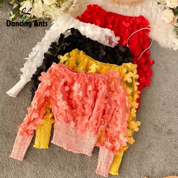 women shirt solid floral slash neck puff sleeve slim shirts female new chic elegant chiffon blouse sweet girl 210317, White
women shirt solid floral slash neck puff sleeve slim shirts female new chic elegant chiffon blouse sweet girl 210317, White