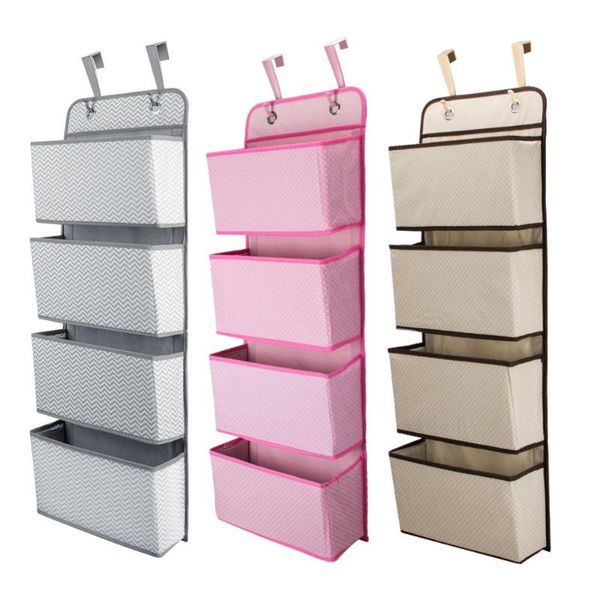 4 pockets door back wall bedside cabinet wardrobe hanging bag storage organizer for sundries underwear toys boxes & bins
4 pockets door back wall bedside cabinet wardrobe hanging bag storage organizer for sundries underwear toys boxes & bins