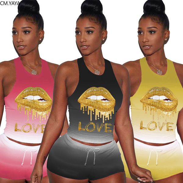 sport classic women two piece set gradient love lips print tee shorts jogger sweatpants suit trasuit matching setby air, White
sport classic women two piece set gradient love lips print tee shorts jogger sweatpants suit trasuit matching setby air, White