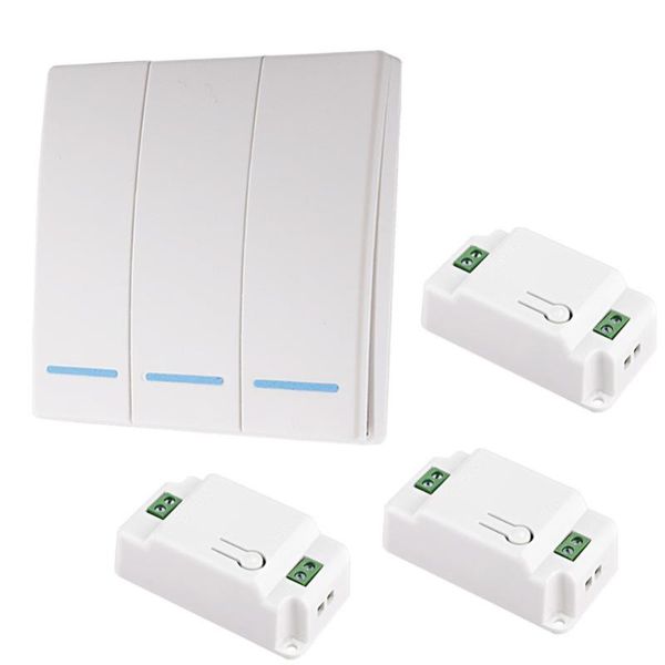 smart home control 86 type 433mhz portable wireless switch light rf remote ac 110v 220v receiver wall panel
smart home control 86 type 433mhz portable wireless switch light rf remote ac 110v 220v receiver wall panel