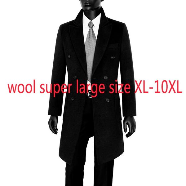 men's wool & blends arrival super large men long coat woolen casual youth autumn winter windbreaker double breasted thick plus size s-1, Black
men's wool & blends arrival super large men long coat woolen casual youth autumn winter windbreaker double breasted thick plus size s-1, Black