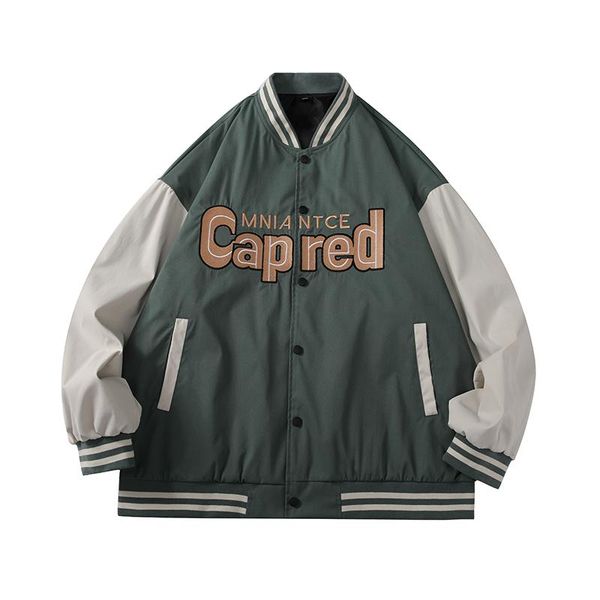 men's jackets autumn baseball men patchwork color harajuku casual streetwear bomber jacket male fashion coats, Black;brown
men's jackets autumn baseball men patchwork color harajuku casual streetwear bomber jacket male fashion coats, Black;brown