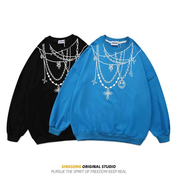 the fine fleece hoodies bodyguard men's spring and autumn wear street trend hip hop personality pendant print loose round neck cotton c, Black
the fine fleece hoodies bodyguard men's spring and autumn wear street trend hip hop personality pendant print loose round neck cotton c, Black