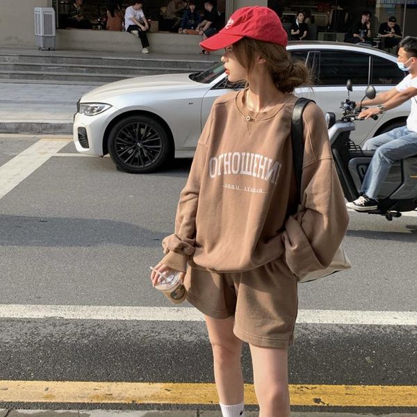 women's tracksuits 2021 women hoodies 2 piece set autumn letter sweatshirt sporting shorts outfit suit, Gray
women's tracksuits 2021 women hoodies 2 piece set autumn letter sweatshirt sporting shorts outfit suit, Gray