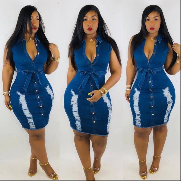 women dress fashion sleeveless bodycon mini summer vestidos hole ripped jeans ladies vintage washed denim, Black;gray
women dress fashion sleeveless bodycon mini summer vestidos hole ripped jeans ladies vintage washed denim, Black;gray