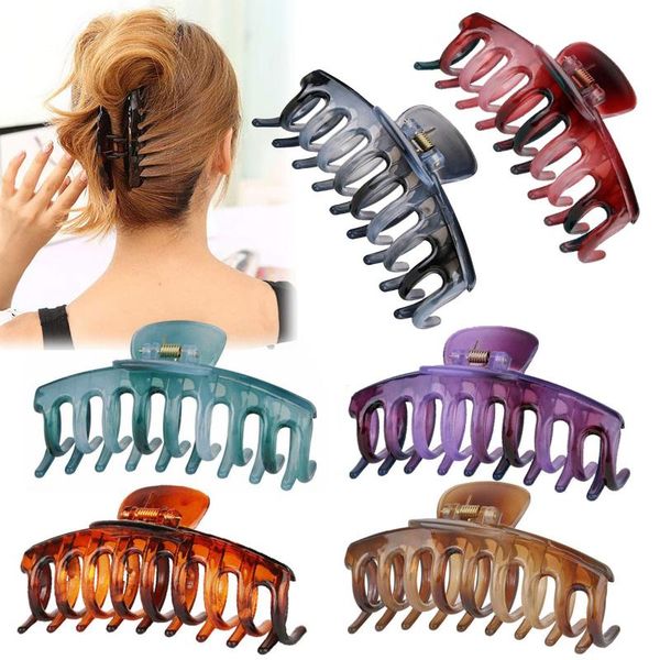 hair clips large simple strong crab clamp black and brown bathing hairpin accessory for women
hair clips large simple strong crab clamp black and brown bathing hairpin accessory for women