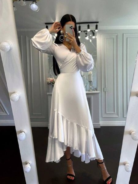 casual dresses 2021 style factory price ladies fashion v-neck waist irregular silk french dress, Black;gray
casual dresses 2021 style factory price ladies fashion v-neck waist irregular silk french dress, Black;gray