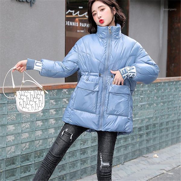 women's down & parkas mid-length shiny cotton-padded coat winter 2021 style thickened warmth bread 158, Black
women's down & parkas mid-length shiny cotton-padded coat winter 2021 style thickened warmth bread 158, Black
