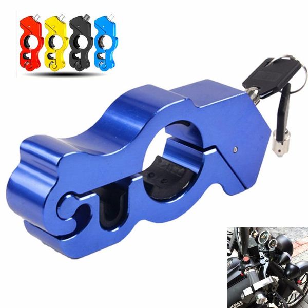 theft protection motorcycle scooter atv electric car bicycle universal cnc aluminum alloy handlebar anti-theft lock horn