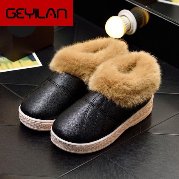 boots indoor non-slip bottom women winter warm fur shoes woman pu waterproof furry platform slip on, Black
boots indoor non-slip bottom women winter warm fur shoes woman pu waterproof furry platform slip on, Black