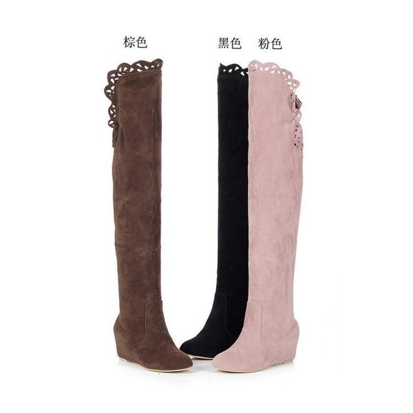 boots women's mid calf female shoes round toe thigh high heels ladies large size over-the-knee low gy7m, Black
boots women's mid calf female shoes round toe thigh high heels ladies large size over-the-knee low gy7m, Black