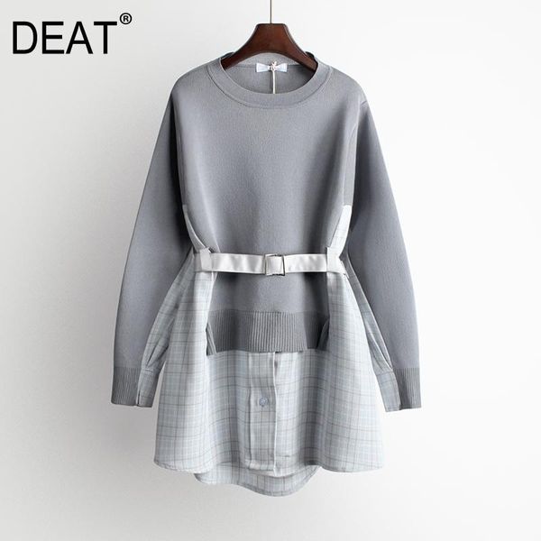 woman sweatshirt knitted patchwork with sashes plaid classic loose pullover streetwear 2021 spring fashion xq251 women's hoodies & swea, Black
woman sweatshirt knitted patchwork with sashes plaid classic loose pullover streetwear 2021 spring fashion xq251 women's hoodies & swea, Black
