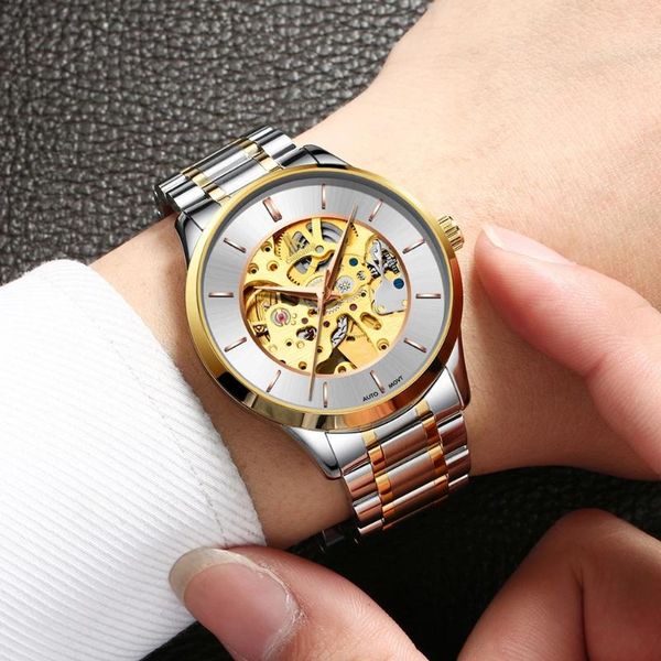 wristwatches montre homme ik colouring luxury men's sapphire perspective self-winding mechanical watch waterproof 3bar sports, Slivery;brown
wristwatches montre homme ik colouring luxury men's sapphire perspective self-winding mechanical watch waterproof 3bar sports, Slivery;brown