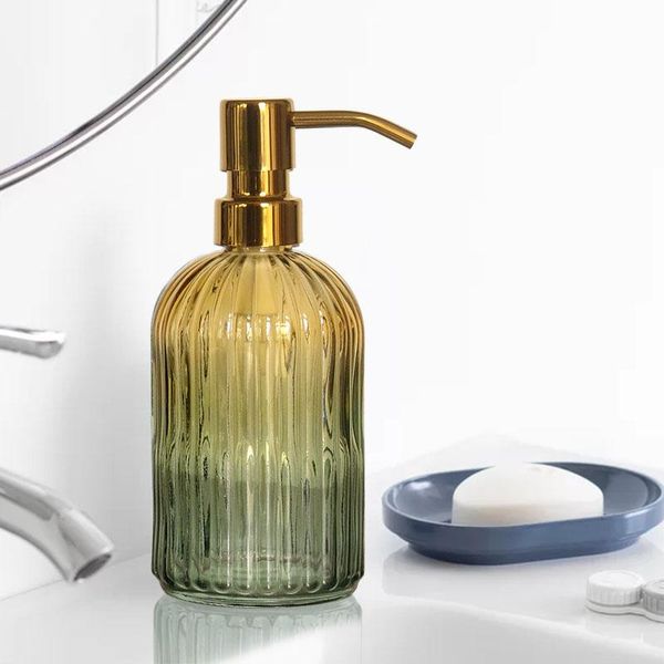 liquid soap dispenser nordic luxury bathroom accessories household push-type lotion bottle vertical striped glass shampoo 400ml
liquid soap dispenser nordic luxury bathroom accessories household push-type lotion bottle vertical striped glass shampoo 400ml