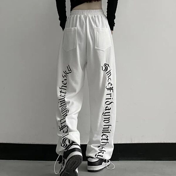 women's pants & capris trousers autumn loose vintage harajuku high-waisted straight leg-fitting track size drop punk clothes key, Black;white
women's pants & capris trousers autumn loose vintage harajuku high-waisted straight leg-fitting track size drop punk clothes key, Black;white