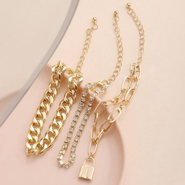 gothic crystal lock pedant bracelets set for women boho luxury bling rhinestone chain bracelets bangles jewelry, Black
gothic crystal lock pedant bracelets set for women boho luxury bling rhinestone chain bracelets bangles jewelry, Black
