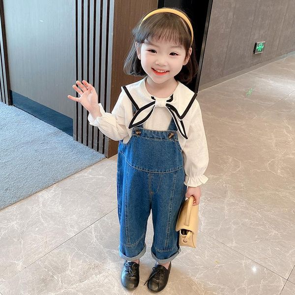 clothing sets clothes for girls summer toddler kids bow shirt denim overalls 2pcs set tracksuit outfit children, White
clothing sets clothes for girls summer toddler kids bow shirt denim overalls 2pcs set tracksuit outfit children, White