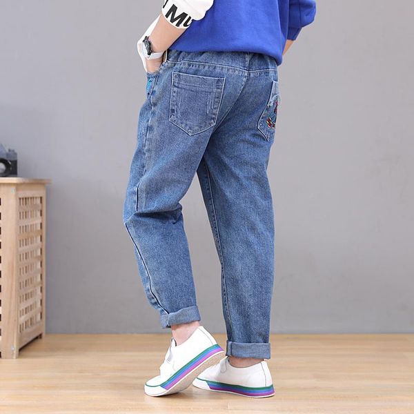 fashion spring boys jeans cartoon elastic waist denim trouser for teenage school cotton children clothing 4 5 6 8 12 16yrs, Blue
fashion spring boys jeans cartoon elastic waist denim trouser for teenage school cotton children clothing 4 5 6 8 12 16yrs, Blue