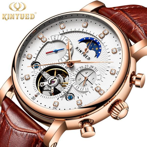 wristwatches kinyued moon phase tourbillon designer mechanical watches men skeleton automatic watch genuine leather clock male, Slivery;brown
wristwatches kinyued moon phase tourbillon designer mechanical watches men skeleton automatic watch genuine leather clock male, Slivery;brown