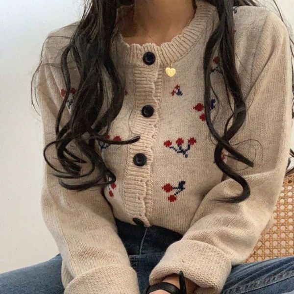 floral cropped womens sweaters cardigan button gilet femme manche longue knitted sweater cashmere women harajuku blusa termica cute chunky k, White;black
floral cropped womens sweaters cardigan button gilet femme manche longue knitted sweater cashmere women harajuku blusa termica cute chunky k, White;black