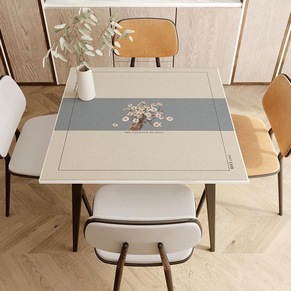simple and light luxury pu table cloth waterproof oilproof kitchen dining cover for rectangular
simple and light luxury pu table cloth waterproof oilproof kitchen dining cover for rectangular