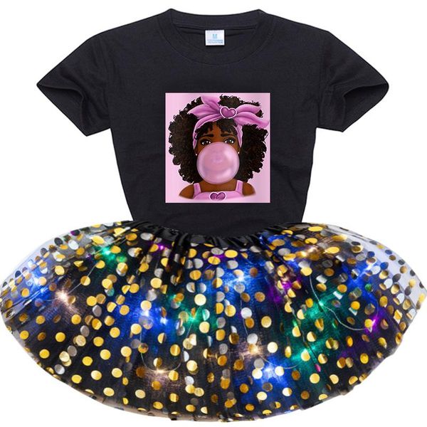 clothing sets toddler baby girls dress cotton party casual clothes black african curly hair girl short sleeve t-shirt+sequin skirt, White
clothing sets toddler baby girls dress cotton party casual clothes black african curly hair girl short sleeve t-shirt+sequin skirt, White