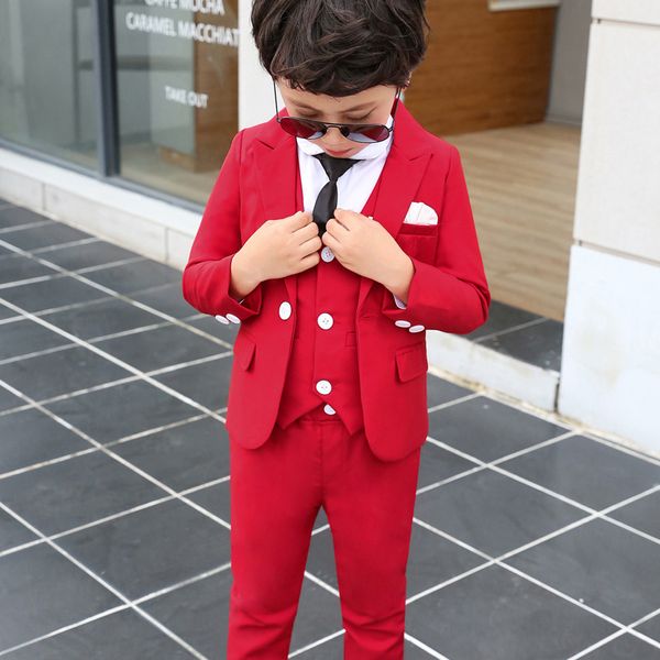 spring autumn formal boys suit set children party host wedding costume little kids blazer vest pants clothing sets, Black
spring autumn formal boys suit set children party host wedding costume little kids blazer vest pants clothing sets, Black