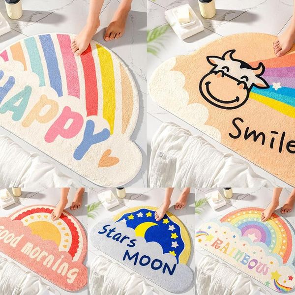 carpets semicircular cartoon rainbow door mat absorbent bathroom floor carpet area rug h056
carpets semicircular cartoon rainbow door mat absorbent bathroom floor carpet area rug h056
