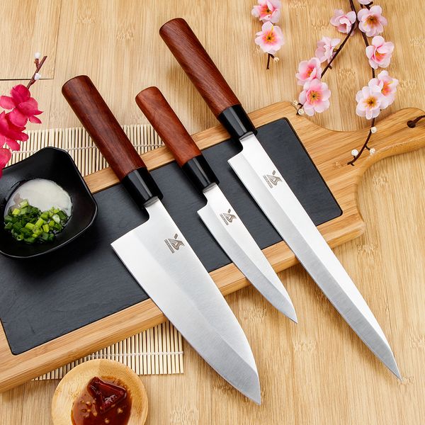 bigsunny sashimi sushi deba knife german stainess stee pro sicing knife 9yanagiba / 7deba / 5utiity rose wood hande
bigsunny sashimi sushi deba knife german stainess stee pro sicing knife 9yanagiba / 7deba / 5utiity rose wood hande
