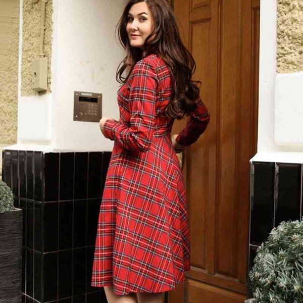 casual dresses women plaid vintage a line party ladies long sleeve o neck elegant fashion office work knee length slim winter en9q, Black;gray
casual dresses women plaid vintage a line party ladies long sleeve o neck elegant fashion office work knee length slim winter en9q, Black;gray