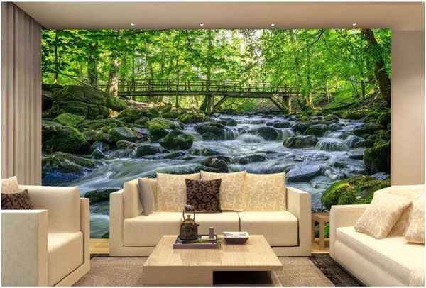 custom po 3d wallpaper scenic area wooden bridge creek water landscape living room wall murals for walls 3 d wallpapers
custom po 3d wallpaper scenic area wooden bridge creek water landscape living room wall murals for walls 3 d wallpapers