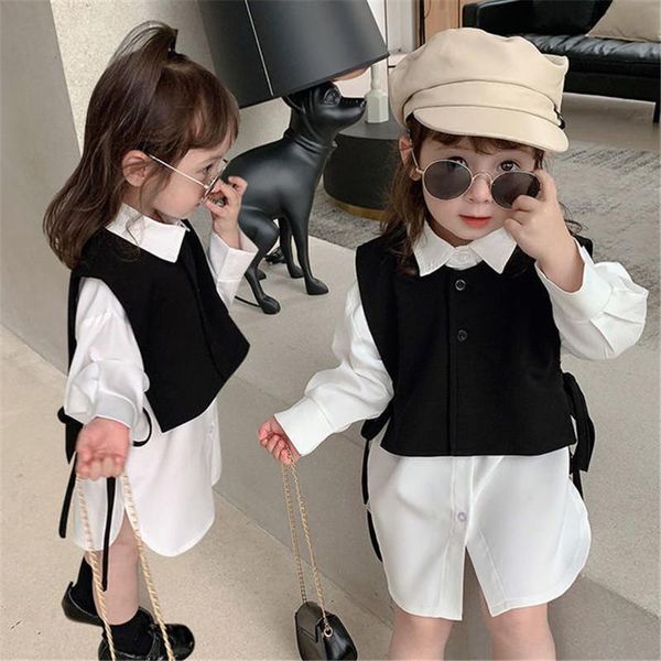 girl's dresses fashion loose little girls long sleeve cute white shirt +vest two piece set blouse autumn children costume, Red;yellow
girl's dresses fashion loose little girls long sleeve cute white shirt +vest two piece set blouse autumn children costume, Red;yellow